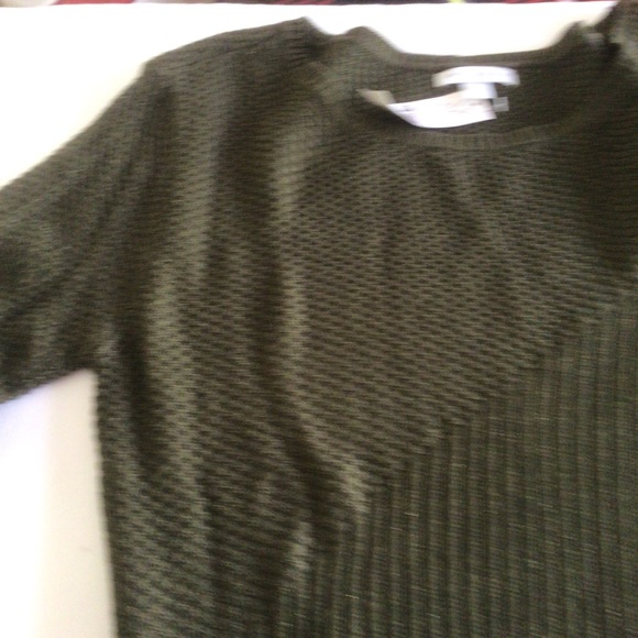 NEW YORK & COMPANY GREEN METALLIC SIDE ZIP SWEATER MEDIUM NWT - Picture 14 of 14